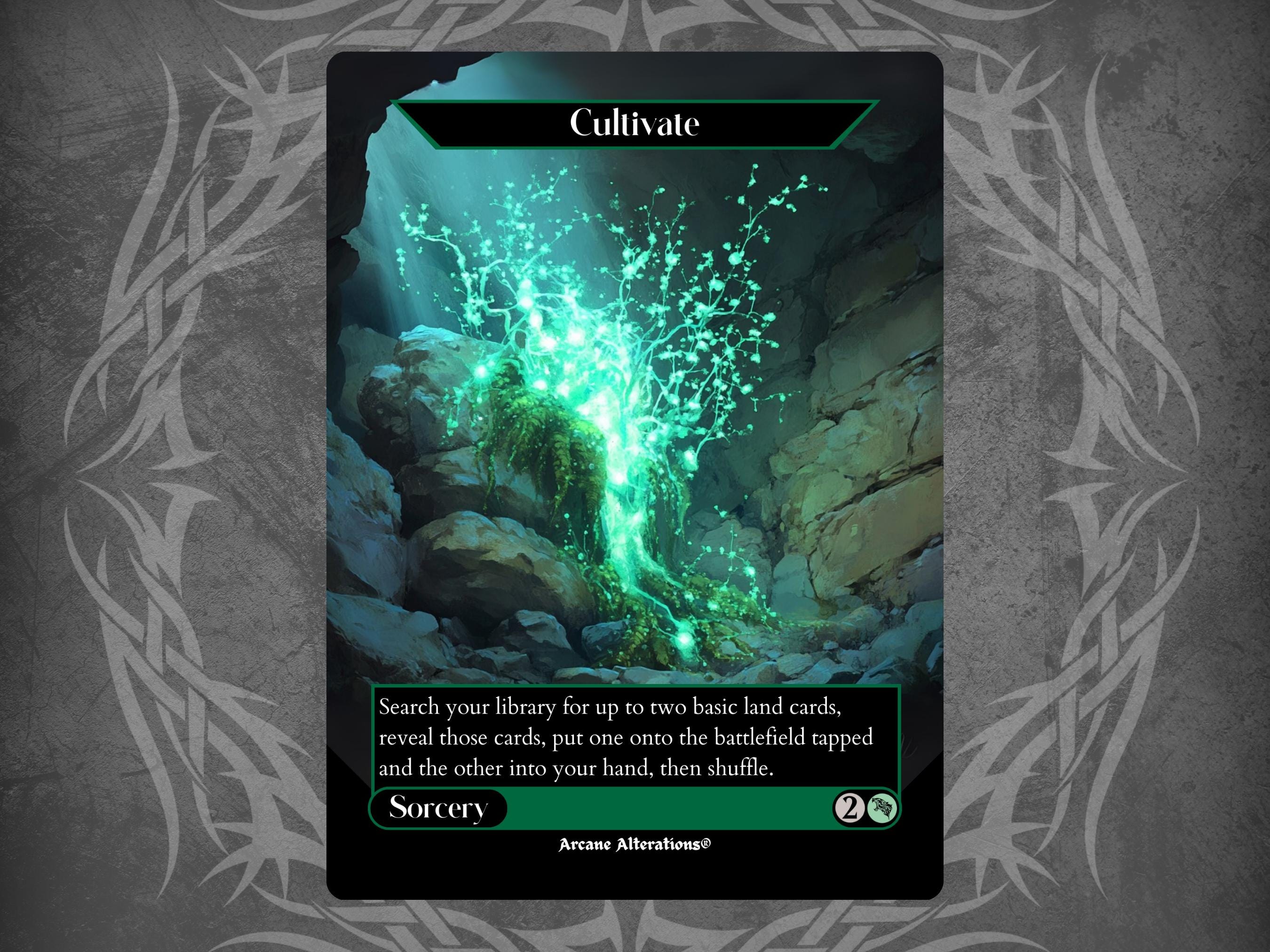 Cultivate - Proxy Full Art Custom Card - Etsy