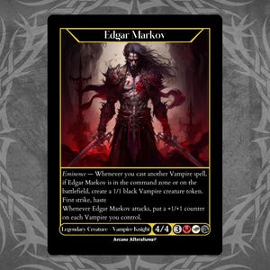 Edgar Markov - Custom Full Art-kaart
