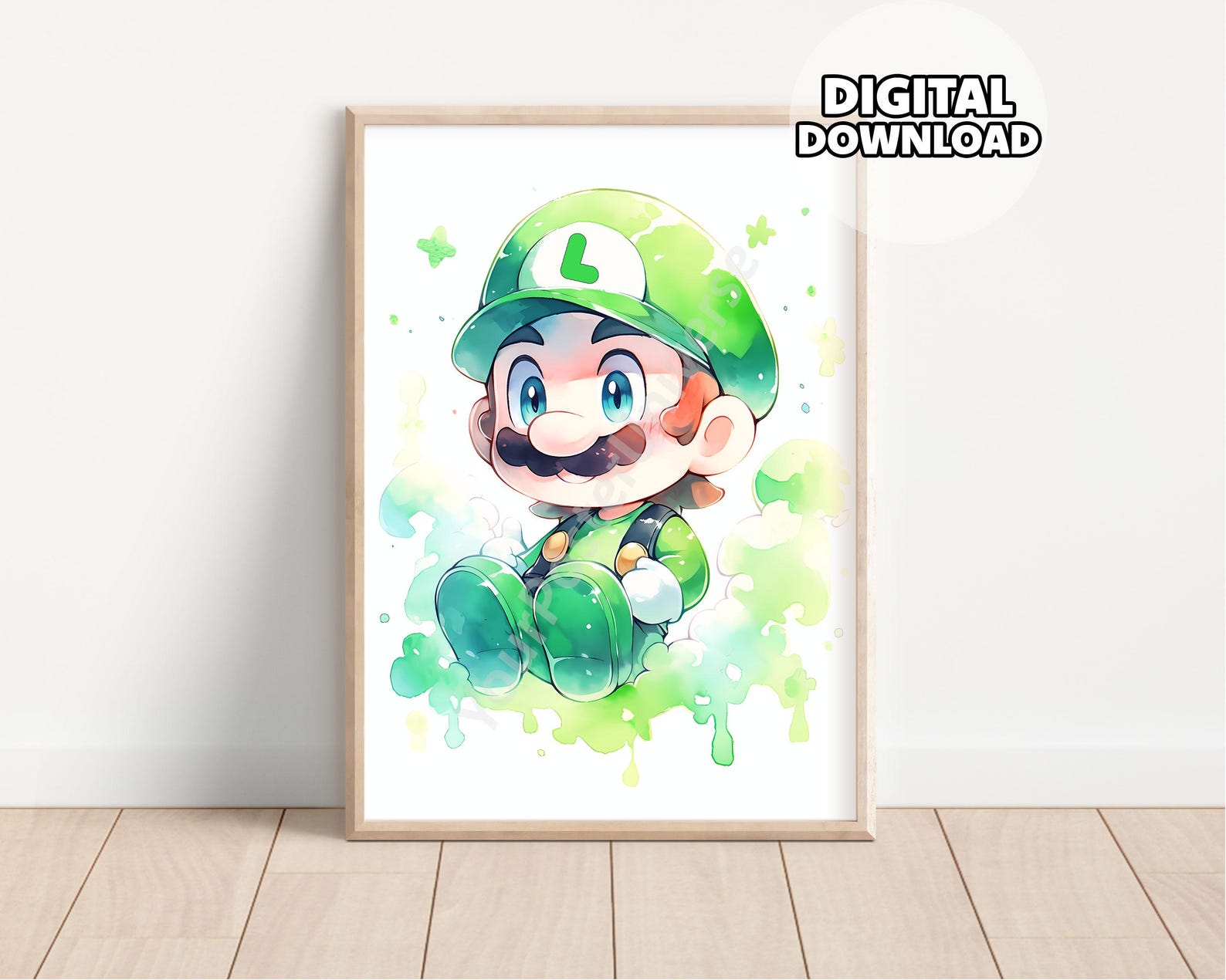 Drawing Super Mario Bros Poster - Mario and Luigi, Prints for Kids ...