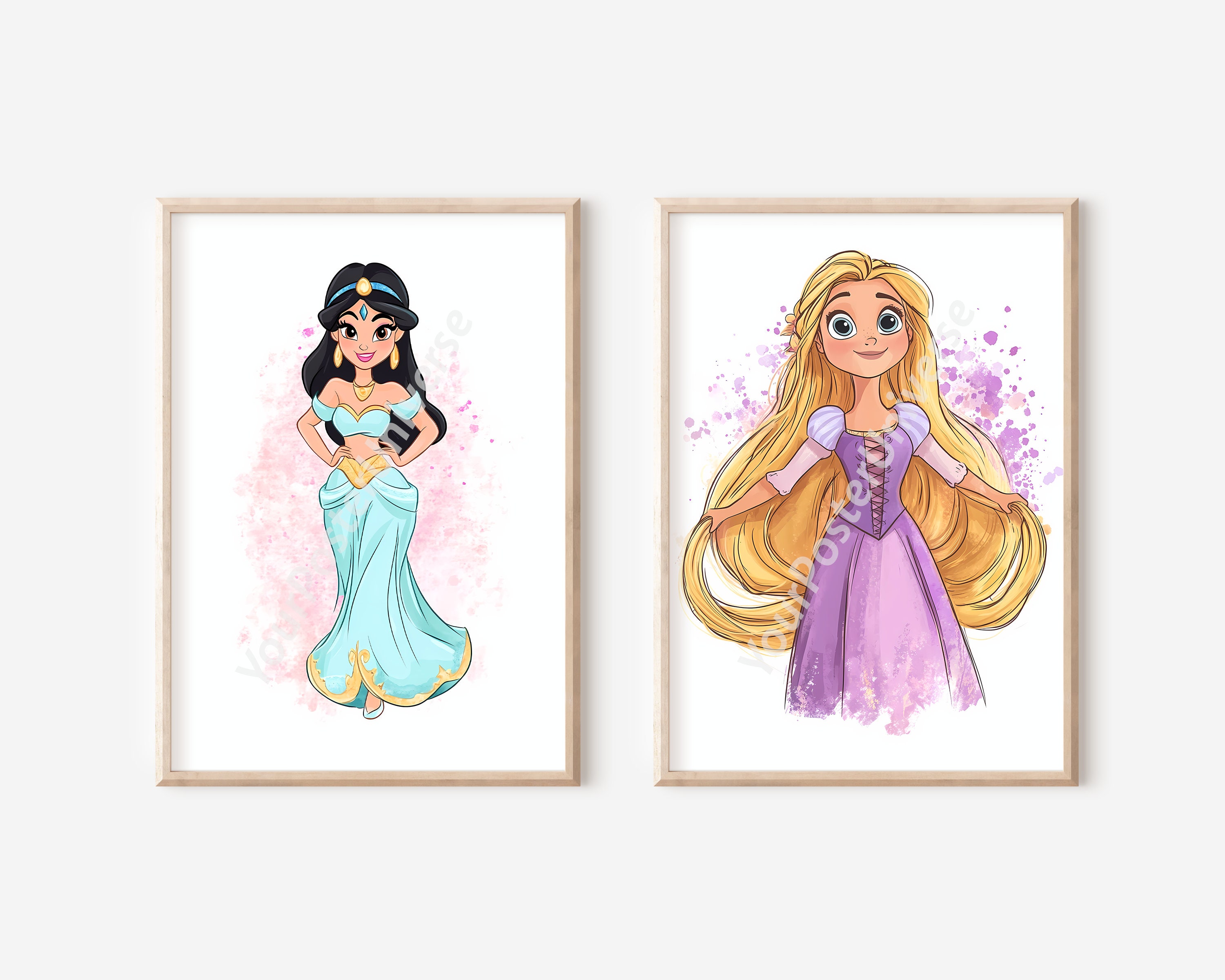 Discover Drawing Princesses - Nursery Girls Room Decor, Prints for Kids, Princess Wall Art,   , Playroom decor, Printable Art