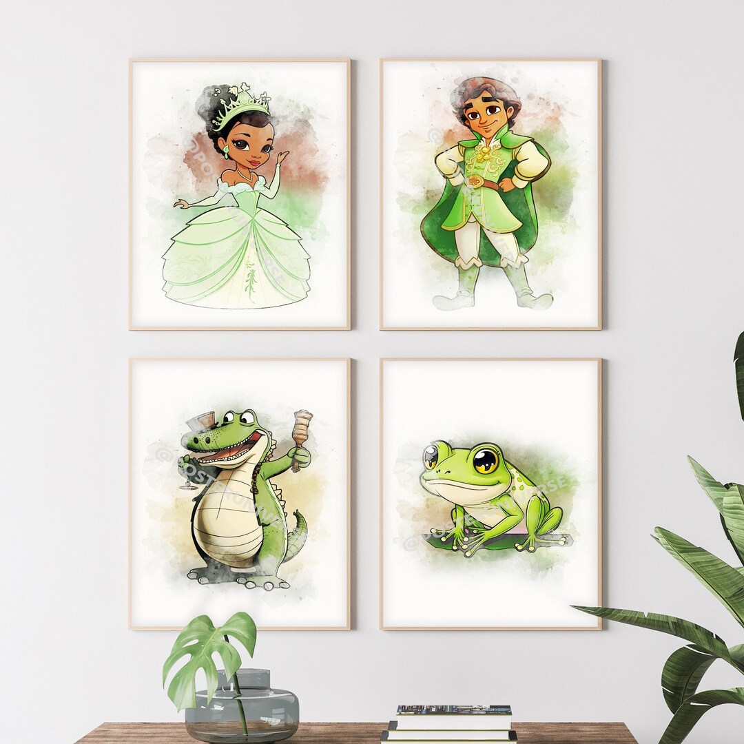 The Princess and the Frog - Poster Set of Princess Tiana, Baby Gift ...