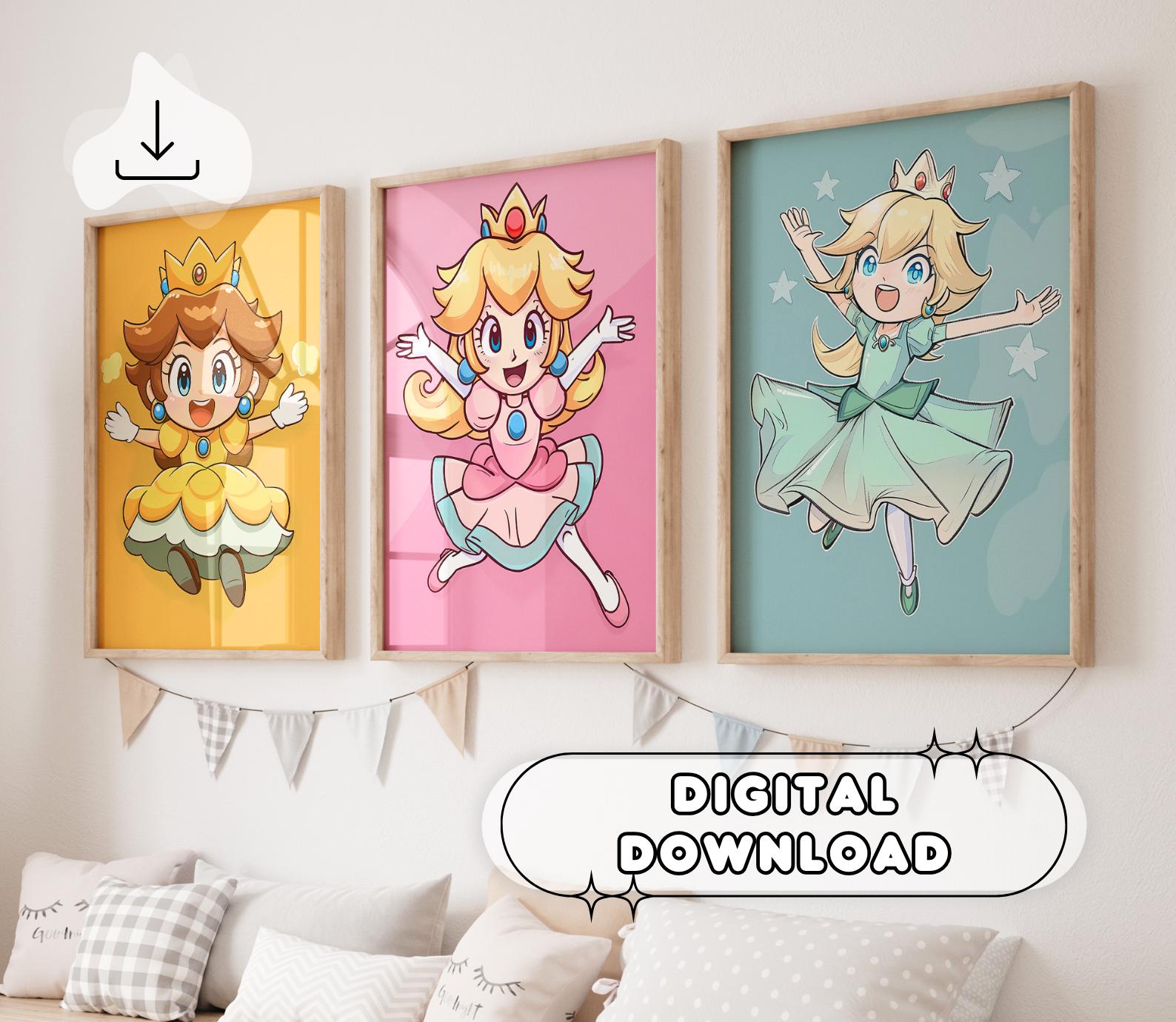 Set of 3 Princesses of Mario - Princess Peach, Daisy, Rosalina, Gift ...