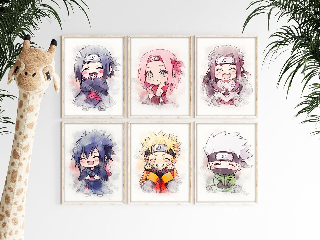  Naruto Shippuden Characters Poster Flag - 36 x 60