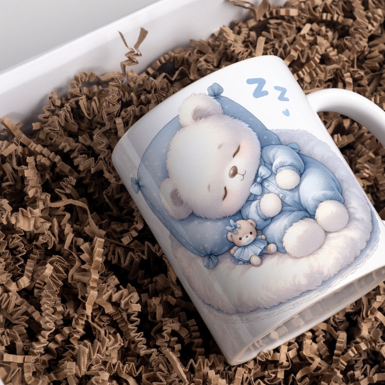 Bearly Wait - Blue Teddy Bear Baby Shower Clipart for Invitations and Decor