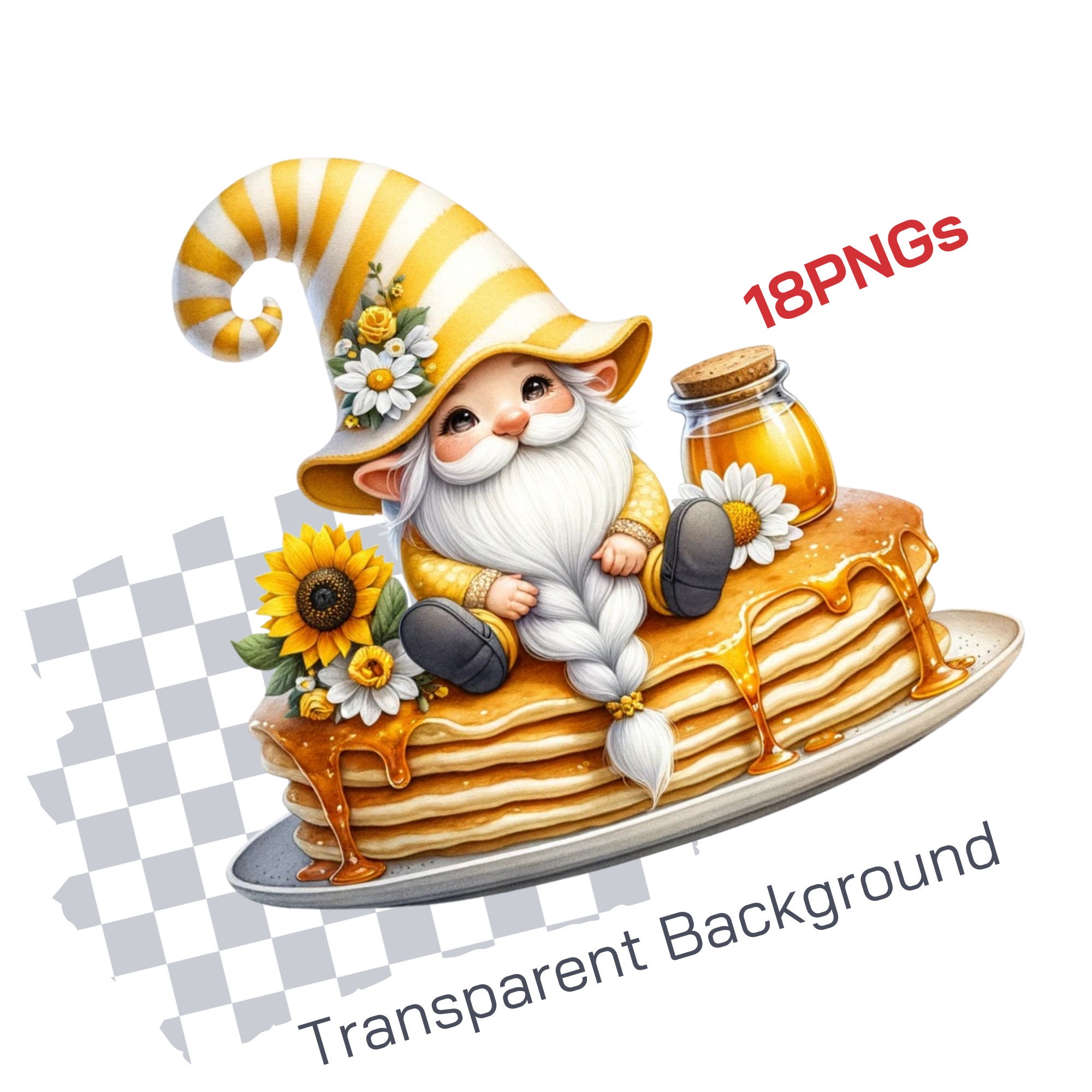 Bumble Bee Gnome Clipart Collection Cute Gardening Gnomes PNG Spring ...