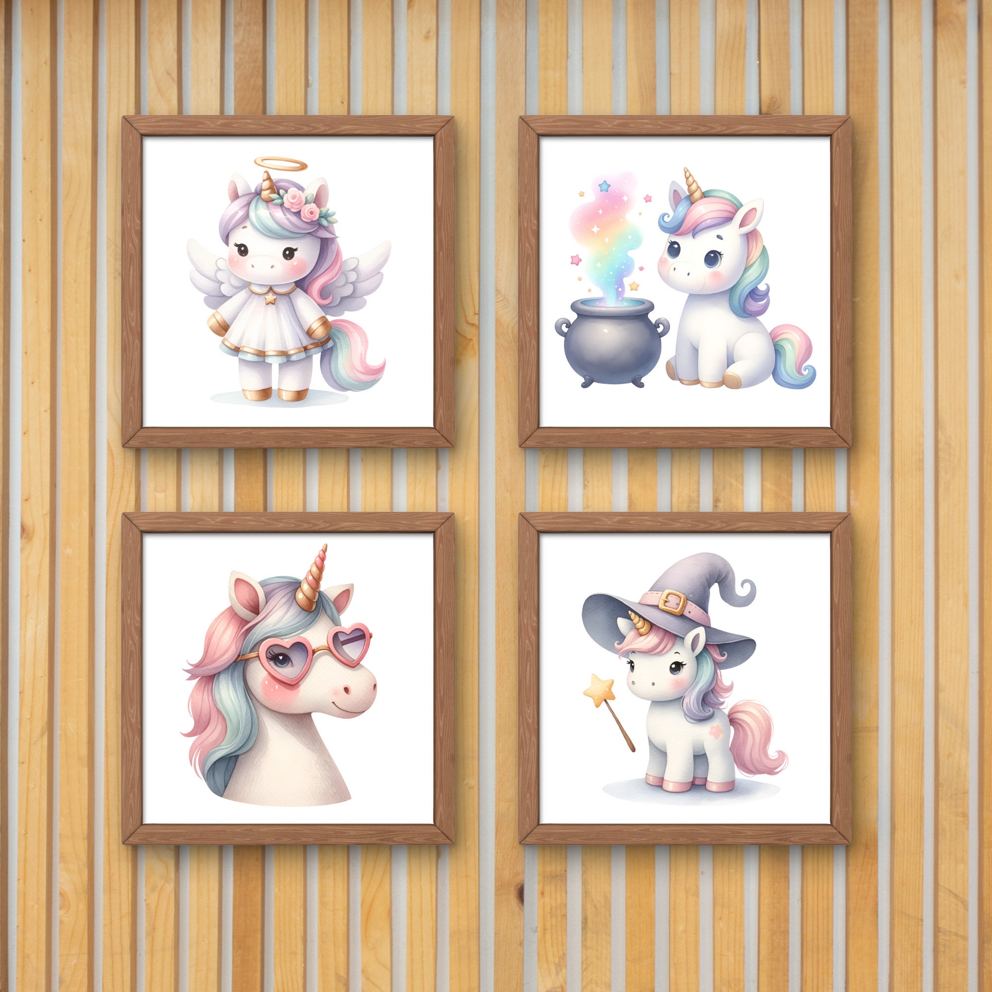 Cute Unicorn PNG Clipart Rainbow Kawaii Unicorn Party Pastel ...