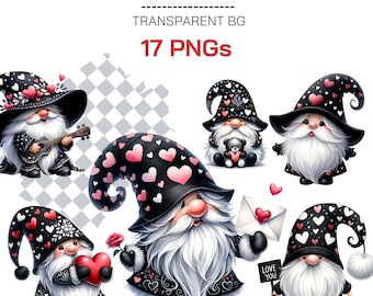 black gnome valentine clipart - black gnome clipart,valentine gnome clipart png,black gnome valentine black valentine gnome love gnome png