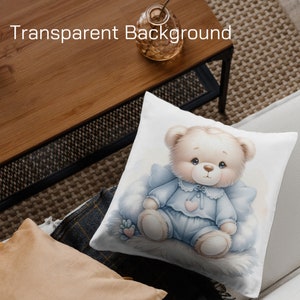 Blue Bear Wonders - Delightful Teddy Clipart for Baby Showers and Nurseries
