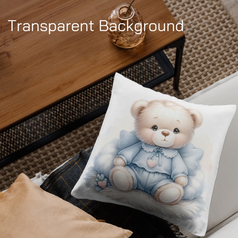 Blue Bear Wonders - Delightful Teddy Clipart for Baby Showers and Nurseries