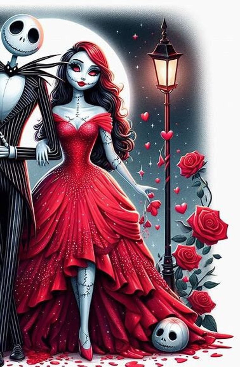 Nightmare Before Christmas Valentine’s Digital Downloads - Etsy