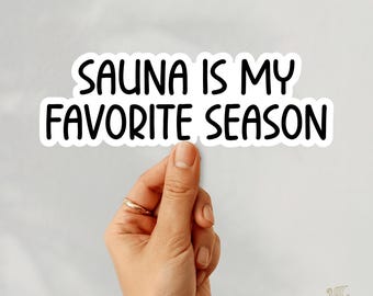 Finnish Sauna Sticker, Nordic Keepsake Decor, Finland Decal