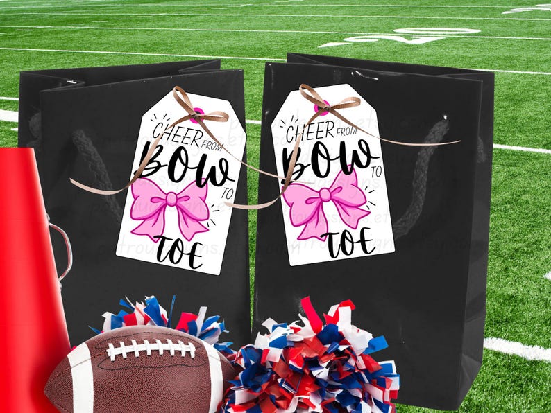 Cheer Backpack Tags Cheer Bag Tags, From Bow to Toe Printable (digital Download) - Etsy Canada