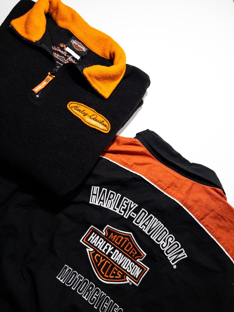 Harley Davidson Fleece Sweater Etsy