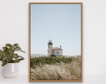 Lighthouse Print, Digital Download, Coastal Wall Art, Downloadable Print, Coastal Print, Nature Travel Photo, Film Photography, Oregon Coast