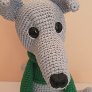 Greyhound stuffed animal, Gifts for dog lovers, Greyhound plush, Greyhound gifts, Stuffed animal dog, Stuffed animal dogs, Crochet dog