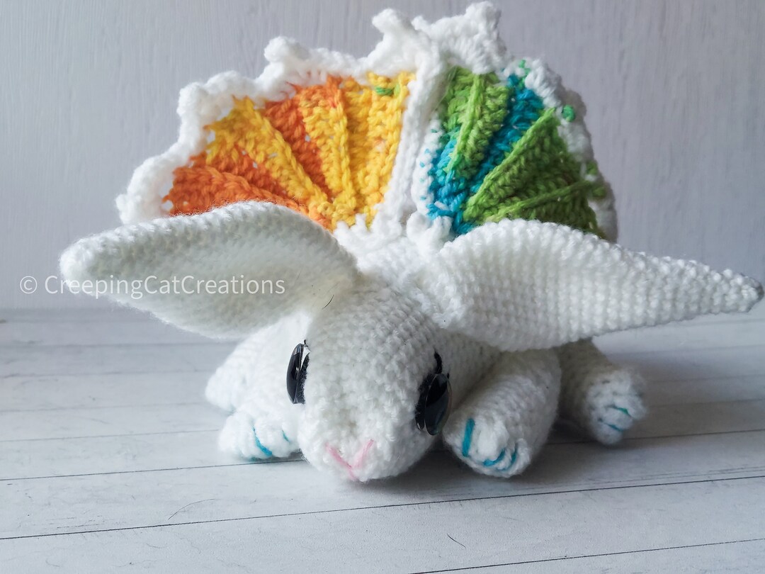 Winged Rainbow Bunny, Bunny Plush, Bunny Stuffed Animal, Rabbit Plush ...