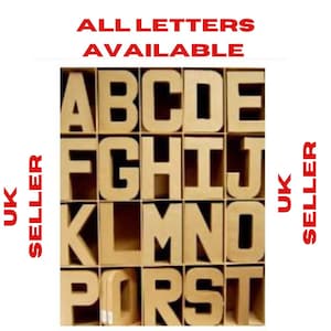 Lettere artigianali in cartapesta grandi 20,5 cm