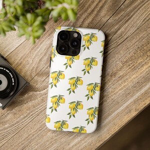 Lemon Blossom Phone Cases, Durable Citrus Flower Phone Covers, Gift for Plant Lover, Summer Aesthetic, Cute Phone Cases, iPhone and Samsung