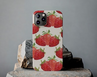 Summer Berries Phone Case- Strawberries Case- Protect in style this summer!