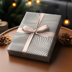 Christmas red minimalist elegant solid plain gift wrapping paper