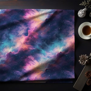 Cosmic Galaxy Gift Wrap, Unique Wrapping Paper, Premium Paper For Wrapping Presents, Galaxy Wrapping Paper, Vibrant Purple Gift Wrap image 2