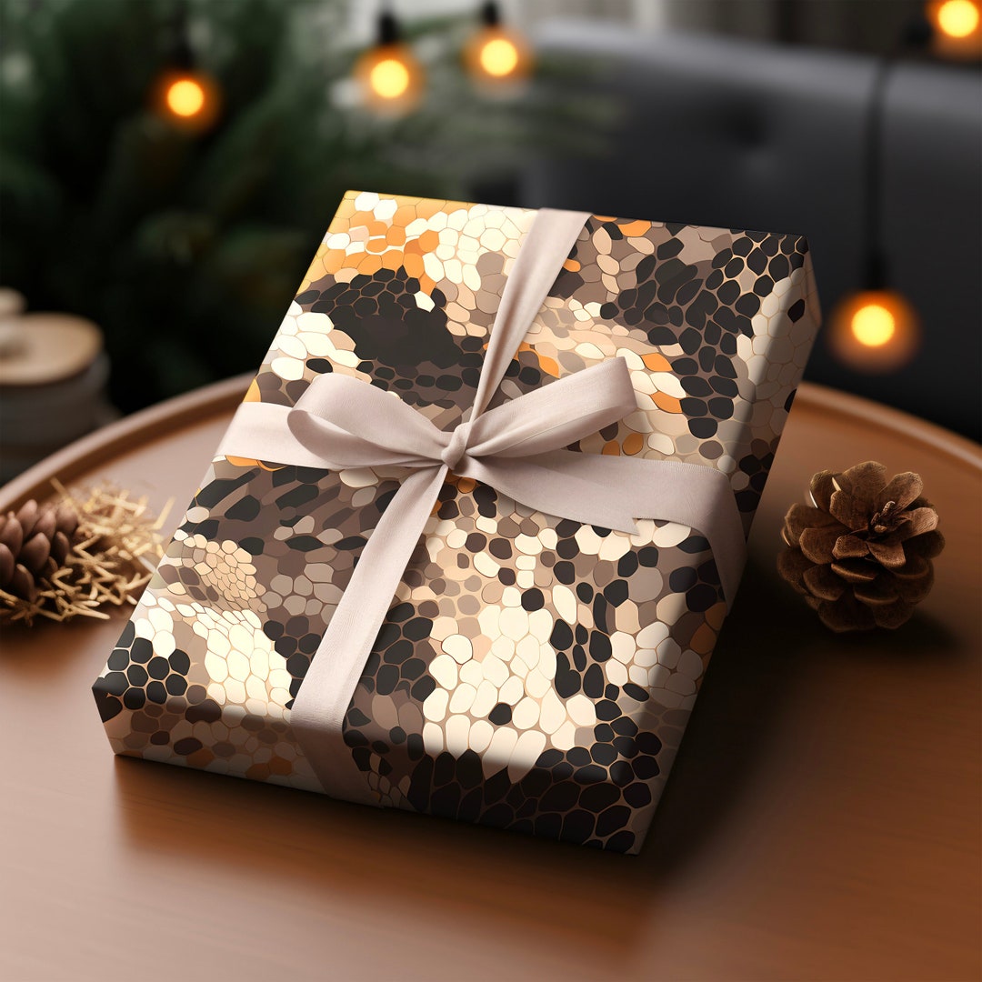 Snake Scales Gift Wrap Unique Wrapping Paper Premium Paper Etsy