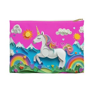 Unicorn Rainbow Pencil Pen Accessory Case | Adorable and Durable Back-to-School