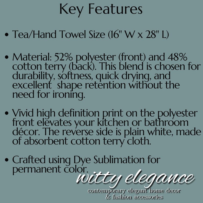 William Morris Fox Hand Towel: Dark Woodland Botanical Arts & Crafts Decor image 5
