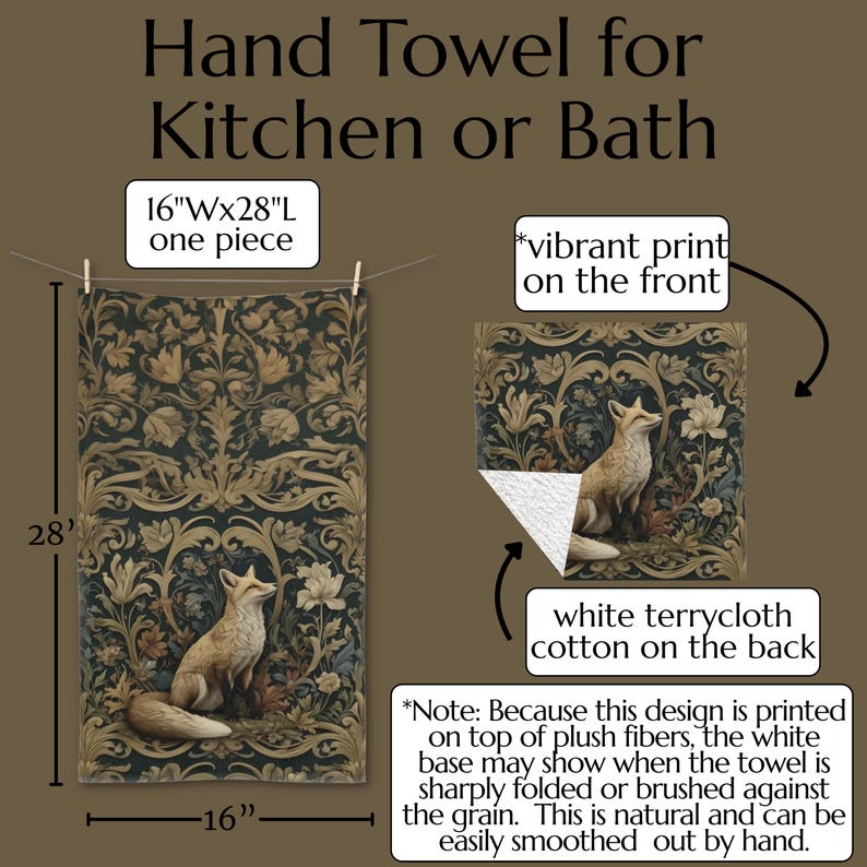 Hand Towel for Kitchen or Bath