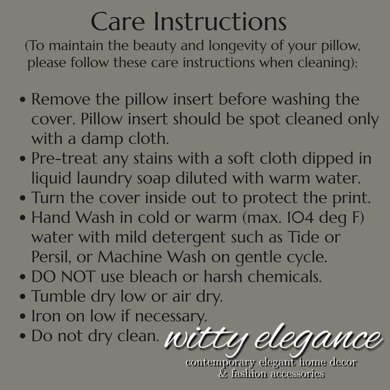 Care Instructions