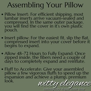 Assembling Your Pillow