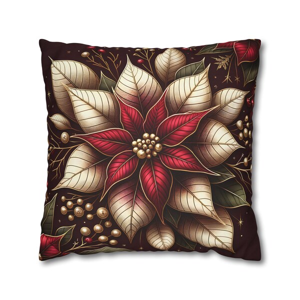 Burgundy Poinsettia - Etsy