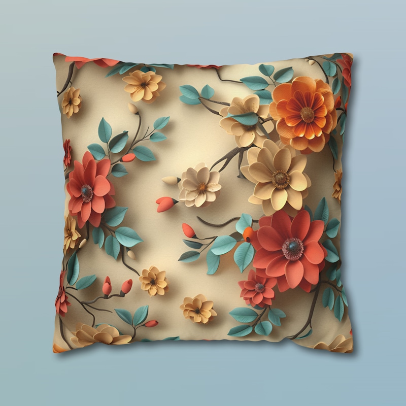 Round Teal Pillow Etsy