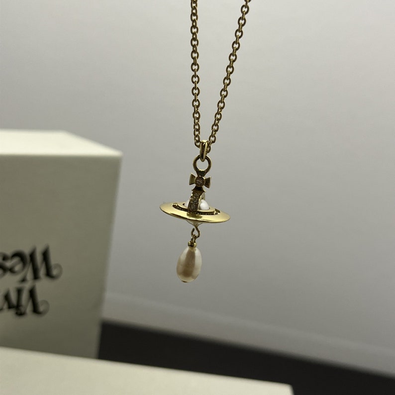 Vivienne Westwood Stil Silber Kette Perlenhalskette Silber Etsy.de