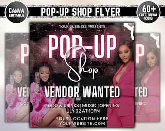 Ulotka sklepu typu pop-up, ulotka sklepu typu pop-up DIY, szablon sklepu typu pop-up, spersonalizowana ulotka sklepu typu pop-up, ekspozycja sklepu typu pop-up, ulotka wydarzenia biznesowego