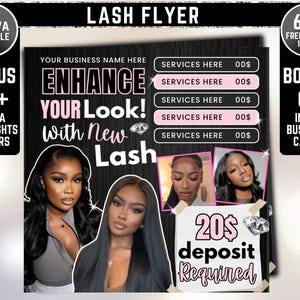 Lash Booking Flyer Lash Tech Flyer DIY Lash Flyer Lashes Flyer Lash Artist Flyer Lash Tech Appointment Available Flyer Lash Tech Sale Flyer