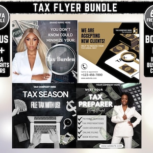 Tax Prep Flyer, Tax Preparation, Tax Season Flyer, Accountant Flyer, Corporate Business, Credit Repair, Tax Consultation, Tax Flyer Template