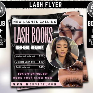 Lash Booking Flyer Lash Tech Flyer DIY Lash Flyer Lashes Flyer Lash Artist Flyer Lash Tech Appointment Available Flyer Lash Tech Sale Flyer
