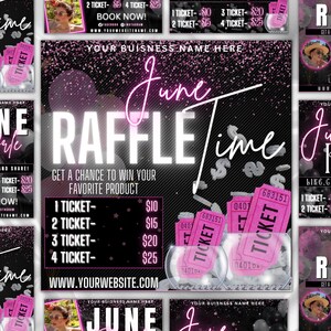 04 Raffle Flyer, DIY Flyer Design Template, Giveaway Flyer,raffle ...