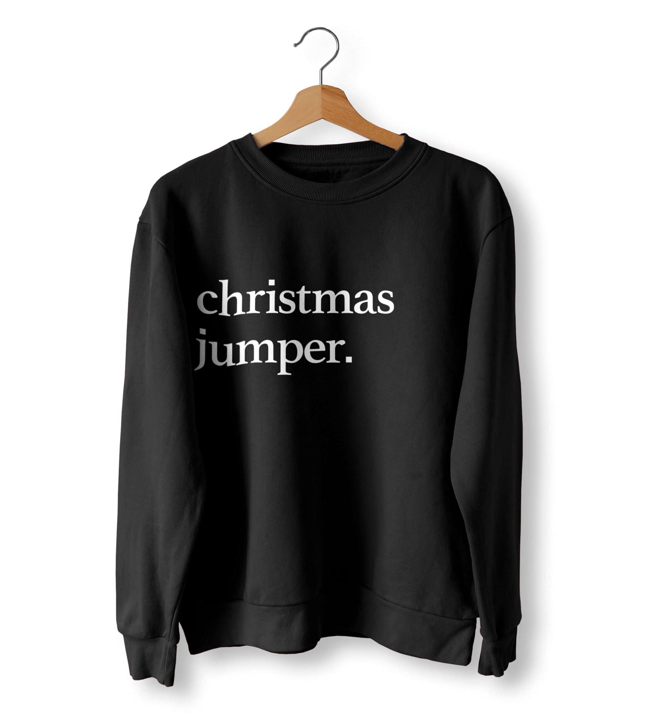 White christmas shop jumper mens