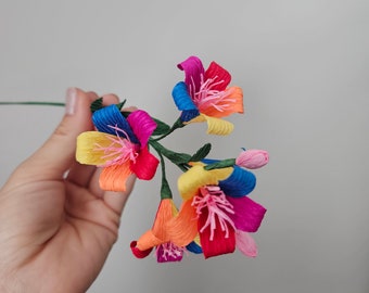 Rainbow pride paper flowers, Fake flower bouquet, LGBTQ decor, Gay pride gifts, 1st mothers day, Pride month gift, Table centerpiece