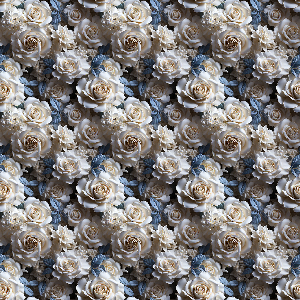 Elegant Pearl Blanc Platinum Seamless Wedding Pattern, Photorealistic ...