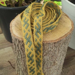 Handmade woven belt 100% wool image 1