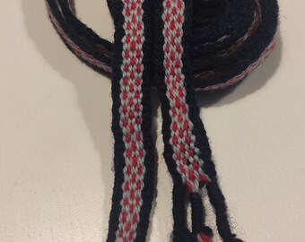 Ceinture tissée à la main (100 % laine)