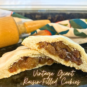 Vintage Gourmet Raisin-Filled Giant Cookie Recipe | Gourmet Cookie