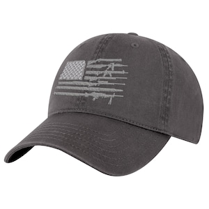 2nd Amendment Hat – Patriotic Rifle Design Baseball Cap