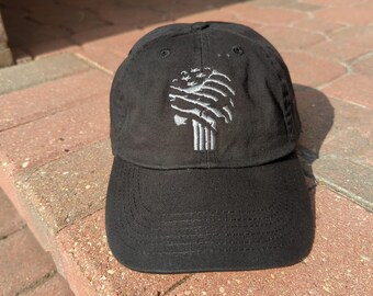 Verontruste Amerikaanse Punisher Skull Baseball Hat, Vigilante Hat, Militaire Cap, Geborduurd