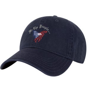 Casquette We The People - Casquette de baseball aigle patriotique avec drapeau brodé