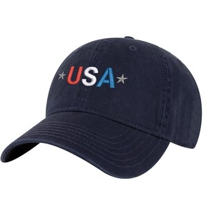 Casquette de baseball USA - Casquette patriotique brodée du drapeau américain pour homme et femme