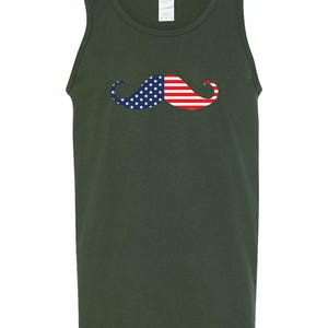 Women's Freedom American Flag Tank Top - Vintage Patriotic Sleeveless Tee - View #8